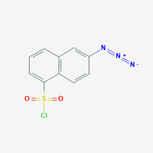 molecular formula C10H6ClN3O2S B2549970 6-Azidonaphthalene-1-sulfonyl chloride CAS No. 2411263-93-7