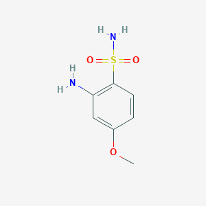 molecular formula C7H10N2O3S B2549974 2-Amino-4-methoxybenzene-1-sulfonamide CAS No. 72106-13-9