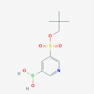 molecular formula C10H16BNO5S B2550032 {5-[(2,2-Dimethylpropoxy)sulfonyl]pyridin-3-yl}boronic acid CAS No. 2377606-77-2