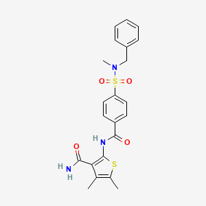 2-(4-(N-benzyl-N-methylsulfamoyl)benzamido)-4,5-dimethylthiophene-3-carboxamide