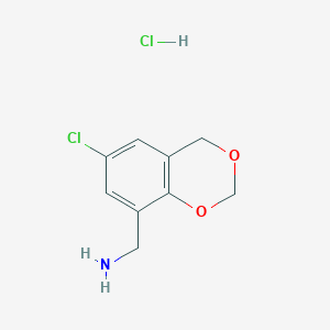 (6-chloro-4H-benzo[d][1,3]dioxin-8-yl)methanamine hydrochloride