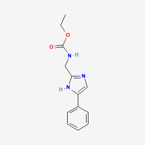 ethyl ((4-phenyl-1H-imidazol-2-yl)methyl)carbamate