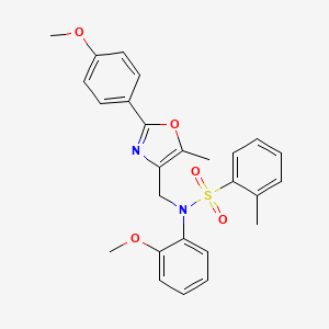 N-[(3-{4-[(ethylsulfonyl)amino]phenyl}-1,2,4-oxadiazol-5-yl)methyl]thiophene-2-carboxamide