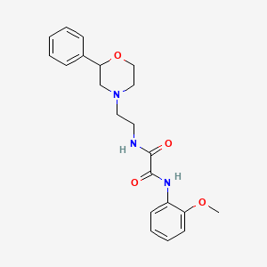 N1-(2-methoxyphenyl)-N2-(2-(2-phenylmorpholino)ethyl)oxalamide