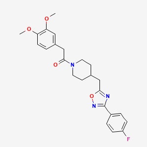 1-[(3,4-Dimethoxyphenyl)acetyl]-4-{[3-(4-fluorophenyl)-1,2,4-oxadiazol-5-yl]methyl}piperidine