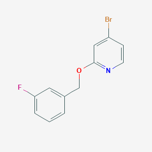 4-Bromo-2-(3-fluorobenzyloxy)pyridine