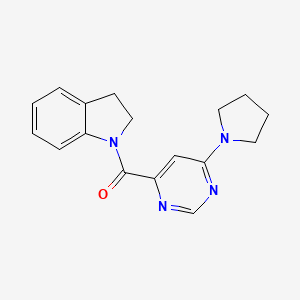 Indolin-1-yl(6-(pyrrolidin-1-yl)pyrimidin-4-yl)methanone