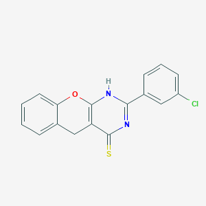2-(3-chlorophenyl)-3H-chromeno[2,3-d]pyrimidine-4(5H)-thione