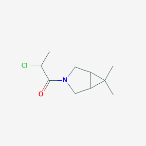 2-Chloro-1-(6,6-dimethyl-3-azabicyclo[3.1.0]hexan-3-yl)propan-1-one