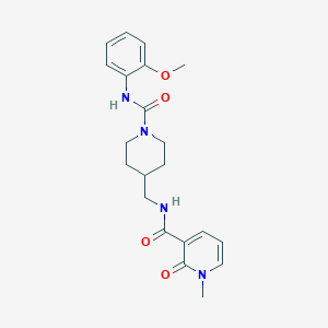 N-((1-((2-methoxyphenyl)carbamoyl)piperidin-4-yl)methyl)-1-methyl-2-oxo-1,2-dihydropyridine-3-carboxamide