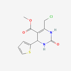 Methyl 6-(chloromethyl)-2-oxo-4-(thiophen-2-yl)-1,2,3,4-tetrahydropyrimidine-5-carboxylate