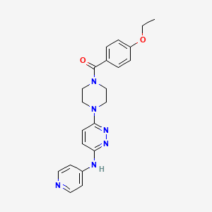(4-Ethoxyphenyl)(4-(6-(pyridin-4-ylamino)pyridazin-3-yl)piperazin-1-yl)methanone