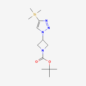 Tert-butyl 3-(4-trimethylsilyltriazol-1-yl)azetidine-1-carboxylate