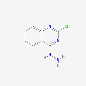 molecular formula C8H7ClN4 B2550126 喹唑啉，2-氯-4-肼基- CAS No. 87610-94-4