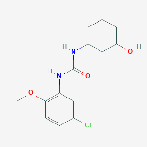 molecular formula C14H19ClN2O3 B2550131 1-(5-氯-2-甲氧基苯基)-3-(3-羟基环己基)脲 CAS No. 1396846-45-9