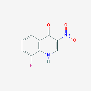 molecular formula C9H5FN2O3 B2550138 8-Fluoro-3-nitroquinolin-4-ol CAS No. 1955554-53-6