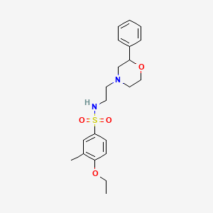4-ethoxy-3-methyl-N-(2-(2-phenylmorpholino)ethyl)benzenesulfonamide
