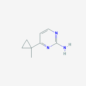 molecular formula C8H11N3 B2550200 4-(1-Methylcyclopropyl)pyrimidin-2-amine CAS No. 1503597-67-8