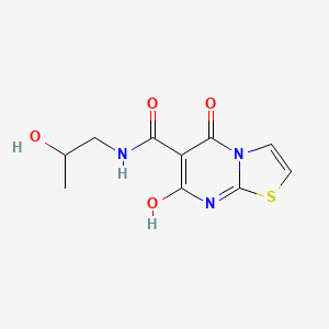 molecular formula C10H11N3O4S B2550226 7-hydroxy-N-(2-hydroxypropyl)-5-oxo-5H-thiazolo[3,2-a]pyrimidine-6-carboxamide CAS No. 903336-74-3