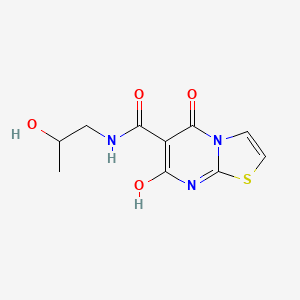 molecular formula C10H11N3O4S B2550226 7-hidroxi-N-(2-hidroxipropil)-5-oxo-5H-[1,3]tiazolo[3,2-a]pirimidina-6-carboxamida CAS No. 903336-74-3