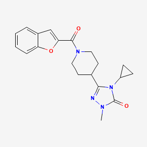 3-(1-(benzofuran-2-carbonyl)piperidin-4-yl)-4-cyclopropyl-1-methyl-1H-1,2,4-triazol-5(4H)-one