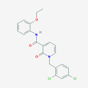 molecular formula C21H18Cl2N2O3 B2550243 1-(2,4-diclorobencil)-N-(2-etoxi-fenil)-2-oxo-1,2-dihidro-3-piridinocarboxamida CAS No. 320419-69-0