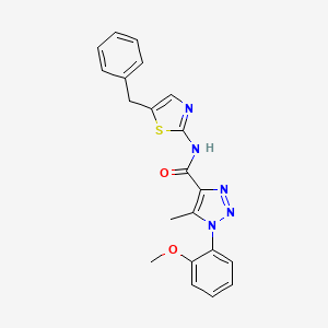 N-(5-benzyl-1,3-thiazol-2-yl)-1-(2-methoxyphenyl)-5-methyl-1H-1,2,3-triazole-4-carboxamide