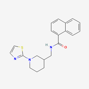 N-((1-(thiazol-2-yl)piperidin-3-yl)methyl)-1-naphthamide