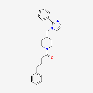 4-phenyl-1-(4-((2-phenyl-1H-imidazol-1-yl)methyl)piperidin-1-yl)butan-1-one