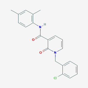 molecular formula C21H19ClN2O2 B2550251 1-(2-chlorobenzyl)-N-(2,4-dimethylphenyl)-2-oxo-1,2-dihydropyridine-3-carboxamide CAS No. 946356-56-5