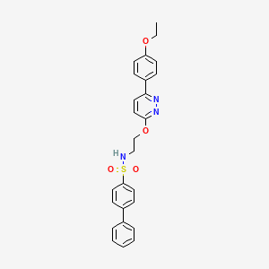 N-(2-((6-(4-ethoxyphenyl)pyridazin-3-yl)oxy)ethyl)-[1,1'-biphenyl]-4-sulfonamide
