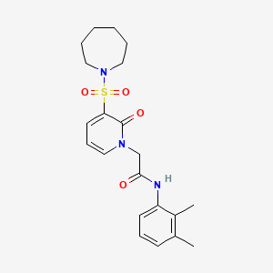 molecular formula C21H27N3O4S B2550288 2-(3-(azepan-1-ylsulfonyl)-2-oxopyridin-1(2H)-yl)-N-(2,3-dimethylphenyl)acetamide CAS No. 1251681-36-3