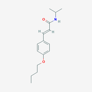 molecular formula C16H23NO2 B255029 (E)-3-(4-butoxyphenyl)-N-propan-2-ylprop-2-enamide 