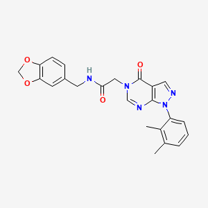 N-(benzo[d][1,3]dioxol-5-ylmethyl)-2-(1-(2,3-dimethylphenyl)-4-oxo-1H-pyrazolo[3,4-d]pyrimidin-5(4H)-yl)acetamide