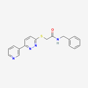 N-benzyl-2-((6-(pyridin-3-yl)pyridazin-3-yl)thio)acetamide