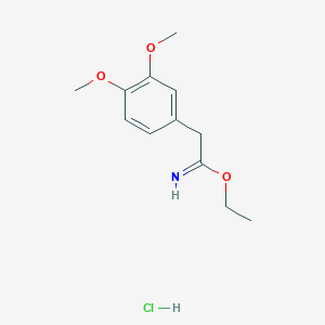 molecular formula C12H18ClNO3 B2550329 Chlorhydrate de 2-(3,4-diméthoxyphényl)éthanecarboximidate d'éthyle CAS No. 81316-62-3