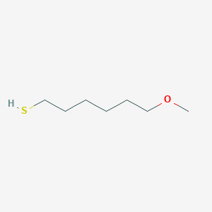 molecular formula C7H16OS B2550330 6-Methoxyhexane-1-thiol CAS No. 1001083-80-2