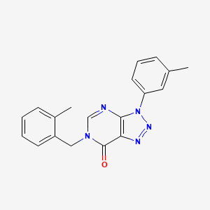 molecular formula C19H17N5O B2550337 3-(3-Methylphenyl)-6-[(2-methylphenyl)methyl]triazolo[4,5-d]pyrimidin-7-one CAS No. 893936-88-4