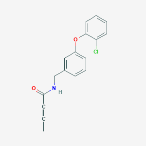 N-[[3-(2-Chlorophenoxy)phenyl]methyl]but-2-ynamide