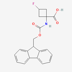 1-((((9H-Fluoren-9-yl)methoxy)carbonyl)amino)-3-fluorocyclobutane-1-carboxylic acid