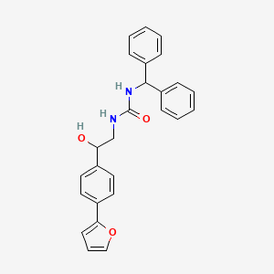 molecular formula C26H24N2O3 B2550359 1-(Diphenylmethyl)-3-{2-[4-(furan-2-yl)phenyl]-2-hydroxyethyl}urea CAS No. 2097884-64-3