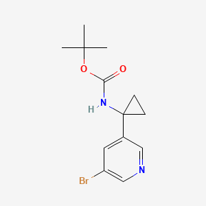 tert-Butyl (1-(5-bromopyridin-3-yl)cyclopropyl)carbamate