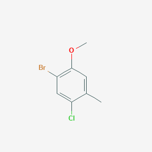 molecular formula C8H8BrClO B2550373 1-溴-5-氯-2-甲氧基-4-甲基苯 CAS No. 90004-78-7