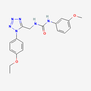 1-((1-(4-ethoxyphenyl)-1H-tetrazol-5-yl)methyl)-3-(3-methoxyphenyl)urea