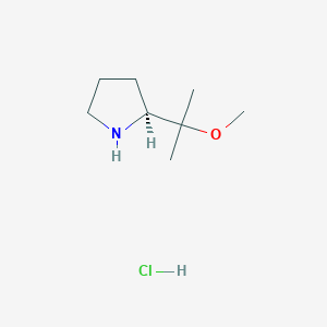 (2S)-2-(2-Methoxypropan-2-yl)pyrrolidine;hydrochloride