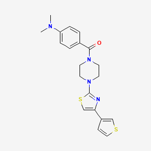 (4-(Dimethylamino)phenyl)(4-(4-(thiophen-3-yl)thiazol-2-yl)piperazin-1-yl)methanone