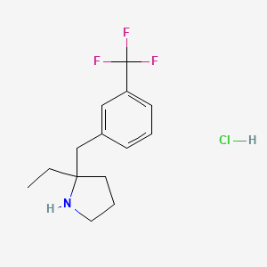 2-Ethyl-2-(3-(trifluoromethyl)benzyl)pyrrolidine hydrochloride