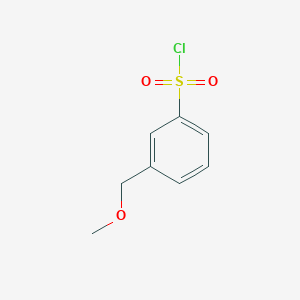 molecular formula C8H9ClO3S B2550401 3-(Methoxymethyl)benzene-1-sulfonyl chloride CAS No. 1033865-73-4