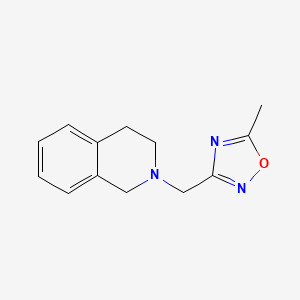 3-((3,4-dihydroisoquinolin-2(1H)-yl)methyl)-5-methyl-1,2,4-oxadiazole
