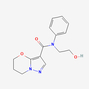 N-(2-hydroxyethyl)-N-phenyl-6,7-dihydro-5H-pyrazolo[5,1-b][1,3]oxazine-3-carboxamide